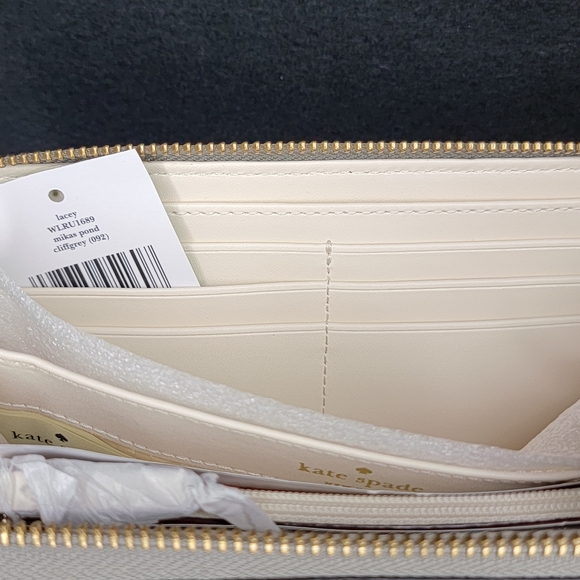 NEW WITH TAGS!!! Kate Spade Women's Grayish-Tan Wallet - Picture 9 of 11